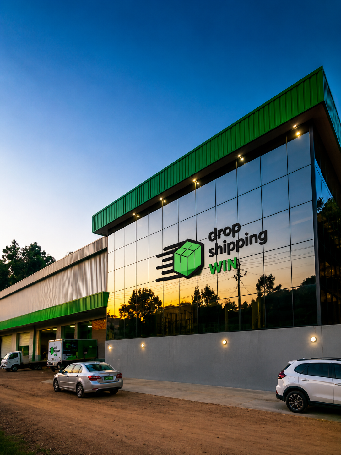 Galpão e estrutura logística da DropWin Pro